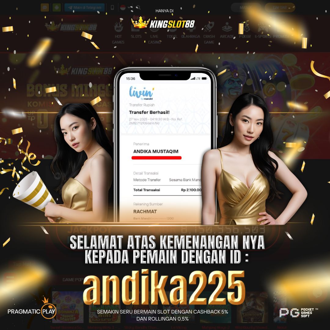 SELAMAT ATAS KEMENANGANNYA UNTUK ID :andika225